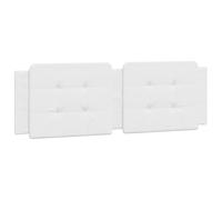 vidaXL Coussin de tête de lit blanc 160 cm similicuir