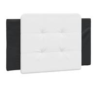 vidaXL Coussin de tête de lit Zadar, Oreiller Rembourré de Tête de Lit, Accessoire de Lit de Chambre à Coucher Intérieur, Noir et Blanc 80 cm Similicuir