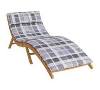 Vidaxl Coussin de transat ensoleillé Gris 178 x 60 x 4 cm Tissu Oxford