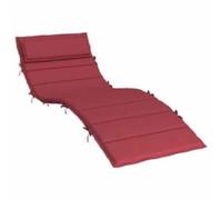 vidaXL Coussin de transat ensoleillé Rouge Bordeaux 178 x 60 x 4 cm,
