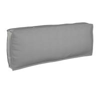 vidaXL Coussin Gris 120 x 40 x 12 cm Tissu Oxford, Coussins rectangulaires, résistants à l'eau, Confort pour intérieur extérieur, Style Moderne pour Salon