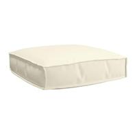vidaXL Coussin pour Assise de Palette Crème 60 x 60 x 12 cm, Coussin de Jardin et terrasse, Oreiller Moderne, Coussin étanche, Accessoire de mobilier de terrasse.