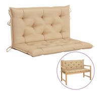 Vidaxl Coussin Pour Balancelle Beige 100 Cm Tissu Beige