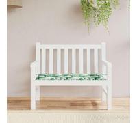 vidaXL Coussin pour banc de jardin Floral vert 100 x 50 x 4 cm Tissu Oxford