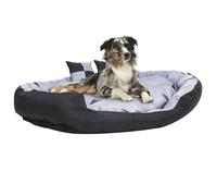 vidaXL Coussin Réversible Lavable pour Chien Gris et Noir 150x120x25cm Canapé 171210