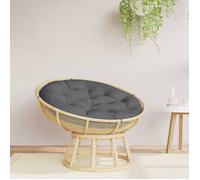 vidaXL Coussin rond anthracite Ø 100 x11 cm tissu oxford 361962