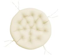 vidaXL Coussin Rond, Galette de Chaise Antidérapante, Coussin Rembourré, Décoration Jardin Terrasse Patio Extérieur, Crème Ø 100 x11 cm Tissu Oxford