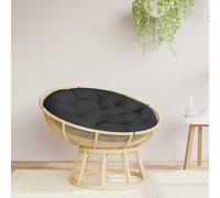 Vidaxl Coussin Rond Noir Ø 100 X11 Cm Tissu Oxford
