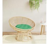 vidaXL Coussin rond 361945 Vert Ø 60 x 11 cm Tissu Oxford