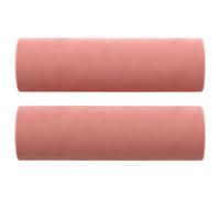 Vidaxl Coussins D¿¿Coratifs 2 Pcs Rose ?15x50 Cm Velours
