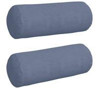 Vidaxl Coussins D'accent 2 Pcs Bleu Ø 25 X 70 Cm