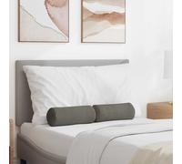 Vidaxl Coussins D'accent 2 Pcs Gris Clair Ø 15 X 40 Cm