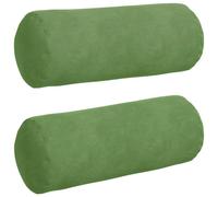 Vidaxl Coussins D'accent 2 Pcs Vert Clair Ø 15 X 40 Cm