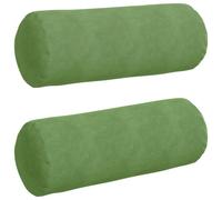 Vidaxl Coussins D'accent 2 Pcs Vert Clair Ø 25 X 70 Cm