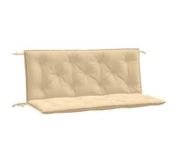 vidaXL Coussins de banc de jardin 2 pcs. Melange Beige 120x50x7 cm Tissu