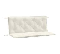 vidaXL Coussins de banc de jardin 2 pcs. Melange Crème 120x50x7 cm Tissu