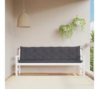 Lot de 2 Coussins de Banc de Jardin, Revêtement de Banc avec Jeux de Cordes, Coussin d'Extérieur Imperméable, 361735