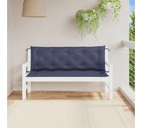 Vidaxl Coussins De Banc De Jardin Lot De 2 Bleu Marine 150x50x7 Cm