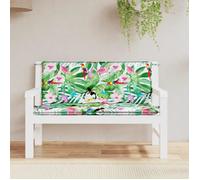 vidaXL Coussins de banc de jardin Lot de 2 Multicolore 120x50x7 cm