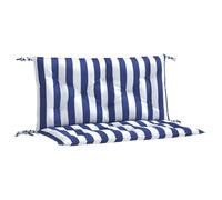 vidaXL Coussins de Banc de Jardin Lot de 2 Rayures Bleues et Blanches, Coussin, Coussin de Banc, Coussin de Jardin, Coussin d'extérieur