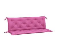 vidaXL Coussins de banc de jardin lot de 2 rose 150x50x7 cm tissu