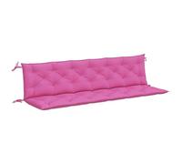 vidaXL Coussins de banc de jardin 361752 – Lot de 2, 200x50x7 cm, tissu, rose