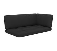 Vidaxl Coussins De Canapã© Palette 3 Pcs Noir