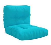 vidaXL Coussins de Palette Lot de 2 Turquoise Tissu