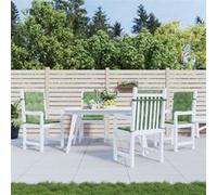 vidaXL Coussins de chaise à dossier bas lot de 4 modèle de feuille, coussin, coussin de chaise, coussin de siège, coussin de canapé 361332