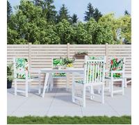 vidaXL - Coussins de chaise à dossier bas, lot de 4 multicolore en tissu 361326