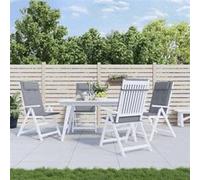 vidaXL Coussins de chaise à dossier haut lot de 6 gris tissu oxford, coussin, coussin de chaise, coussin de siège 361879