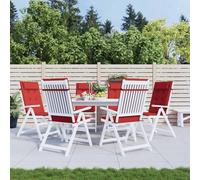 Coussins de chaise à dossier haut lot de 4 carreaux gris coussin vidaXL