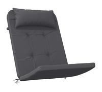 vidaXL Coussins de chaise Adirondack Lot de 2 Anthracite en tissu Oxford