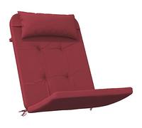 vidaXL Coussins de Chaise Adirondack Lot de 2 Rouge Bordeaux, Coussin, Coussin de siège de Jardin, Coussin de Chaise d'extérieur, Coussin de Chaise