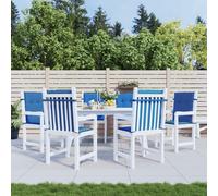 Vidaxl Coussins De Chaise De Jardin 6 Pcs Bleu Royal 100x50x3 Cm