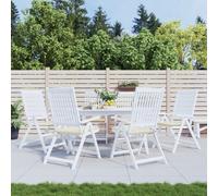 Vidaxl Coussins De Chaise De Jardin 6 Pcs Crã¿Me 50x50x3 Cm Tissu