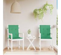 vidaXL Tuinstoelkussens lage rug 2 st 100x50x3 cm oxford stof groen47556 Vert G
