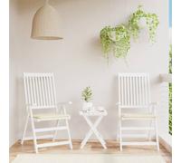 Tuinstoelkussens 2 st 50x50x3 cm oxford stof crÃmekleurig47599