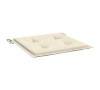 vidaXL Coussins de chaise de jardin - Lot de 6 50x50x3 cm Tissu Oxford Crème