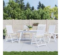 Vidaxl Coussins De Chaise Jardin Lot De 4 Crème 50x50x3cm Tissu Oxford