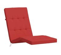 vidaXL Coussins de chaise longue 361990 Tissu Oxford Lot de 2 Rouge