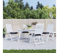 Vidaxl Coussins De Chaise Lot De 4 Anthracite 50x50x7 Cm Tissu Oxford Gris