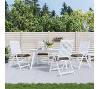 Vidaxl Coussins De Chaise Lot De 4 Taupe 40x40x7 Cm Tissu Oxford Gris