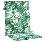 vidaXL Coussins de Dossier Feuille 2 pcs Motif Feuille 100 x 50 x 3 cm, Coussin de Salon, Oreiller rectangulaire, Housse Amovible, Accessoire Doux, déco intérieure extérieure Polyvalente