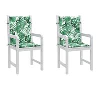 vidaXL Coussins de Dossier Feuille 2 pcs Motif Feuille 100 x 50 x 3 cm, Coussin de Salon, Oreiller rectangulaire, Housse Amovible, Accessoire Doux, déco intérieure extérieure Polyvalente