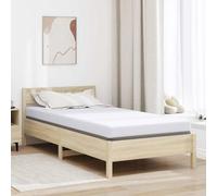 vidaXL Surmatelas Blanc 120 x 200 cm en Mousse à mémoire, Confortable et Respirant. Design à Double Couche, Support Haute densité, hypoallergénique, Finitions Mates. Style Contemporain, Lavable en ma