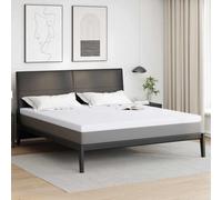vidaXL Coussins de Matelas Blanc 200 x 200 cm, Surmatelas Confortable, Moderne, Couche Durable, améliore Votre Sommeil, s'adapte Parfaitement au lit.
