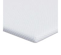 vidaXL Matelas de Protection 200 x 200 cm en Mousse à mémoire, Hyper Respirant, Double Couche, Finition Mate, hypoallergénique, Parfait pour l'intérieur, Style Contemporain, Facile à Entretenir, Lava