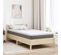 VIDAXL Surmatelas 90 x 200 cm Mémoire de forme 5 cm Tissu jacquard Blanc