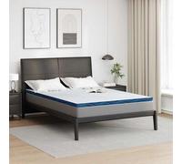 Vidaxl Coussins De Matelas Blanc Et Bleu 140 X 190 Cm